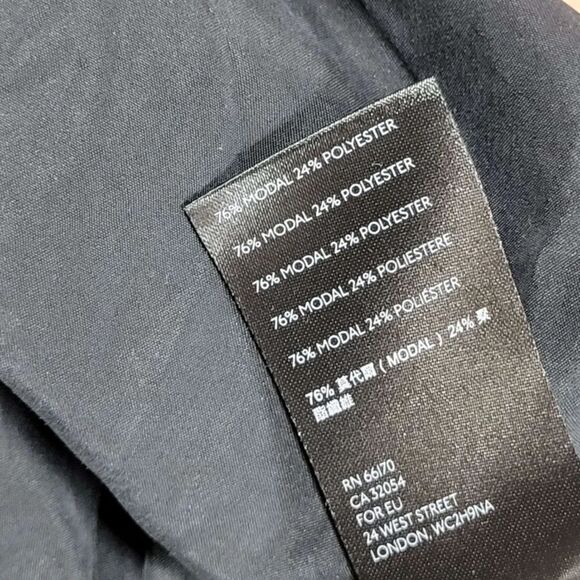 WE THE FREE Women's Medium Black Long Sleeve Collared Blouse - Picture 7 of 10